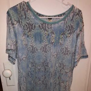 Free People Snakeskin Shirt